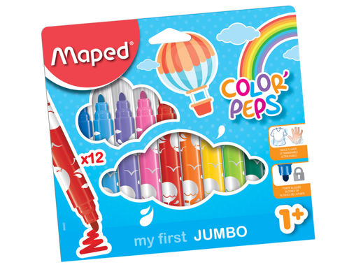 Picture of MAPED FELT TIP MARKERS MAXI X12